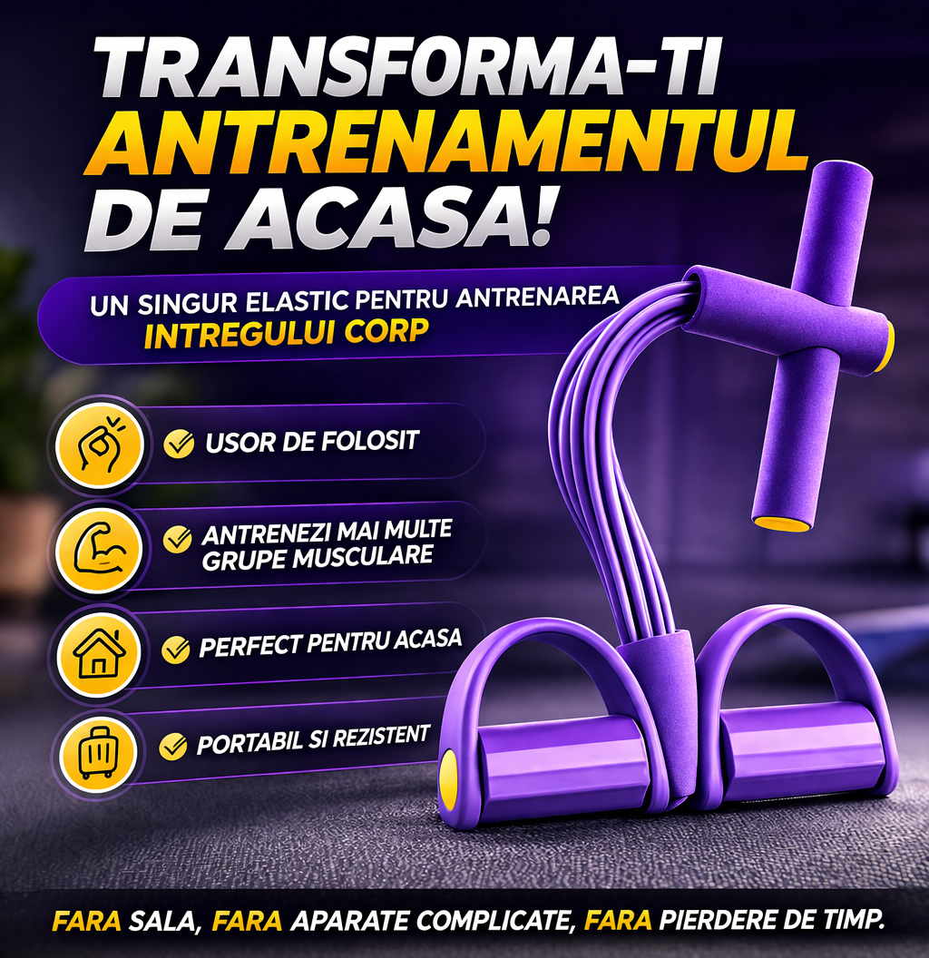Coardă fitness  pentru slăbit și tonifiere rapidă