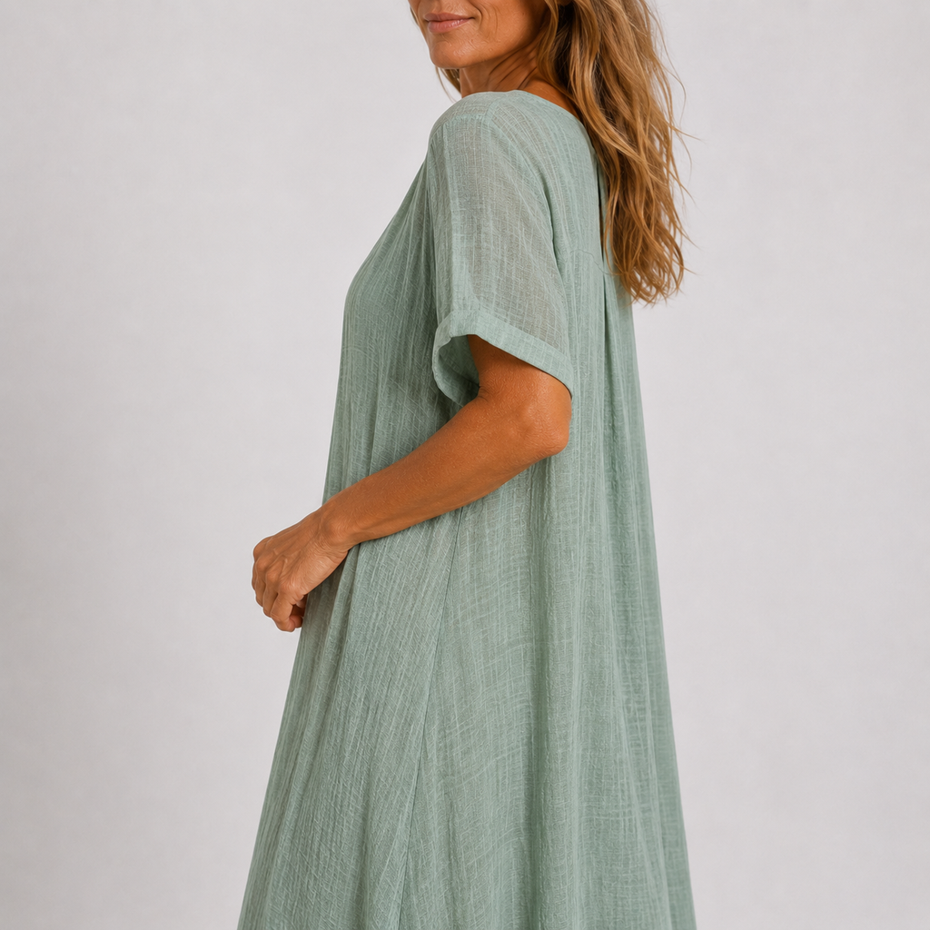 Soepelvallende Maxi Jurk